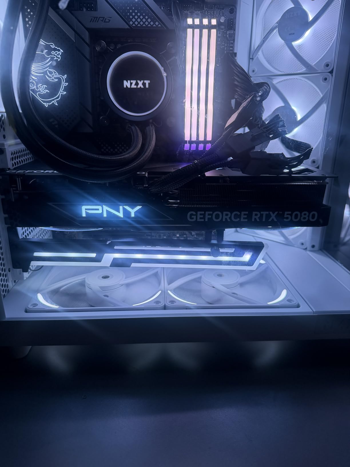 NVIDIA GeForce RTX 5080 Epic-X ARGB Triple Fan Graphics Card (16GB GDDR7, 256-bit, Boost Speed: 2775 MHz, PCIe 5.0, HDMI/DP 2.1, 2.99-Slot, NVIDIA Blackwell Architecture, DLSS 4) customer photo 2