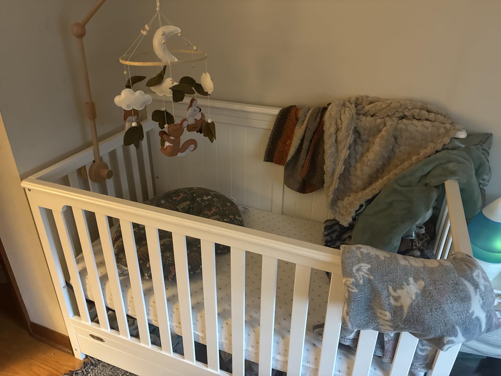 Graco Hadley 5-in-1 Convertible Crib with Drawer - GREENGUARD Gold Certified, Fits Standard Crib Mattress, Converts to Toddler Bed, Daybed and Full Bed, 4 Adjustable Mattress Heights (Driftwood) customer photo 2