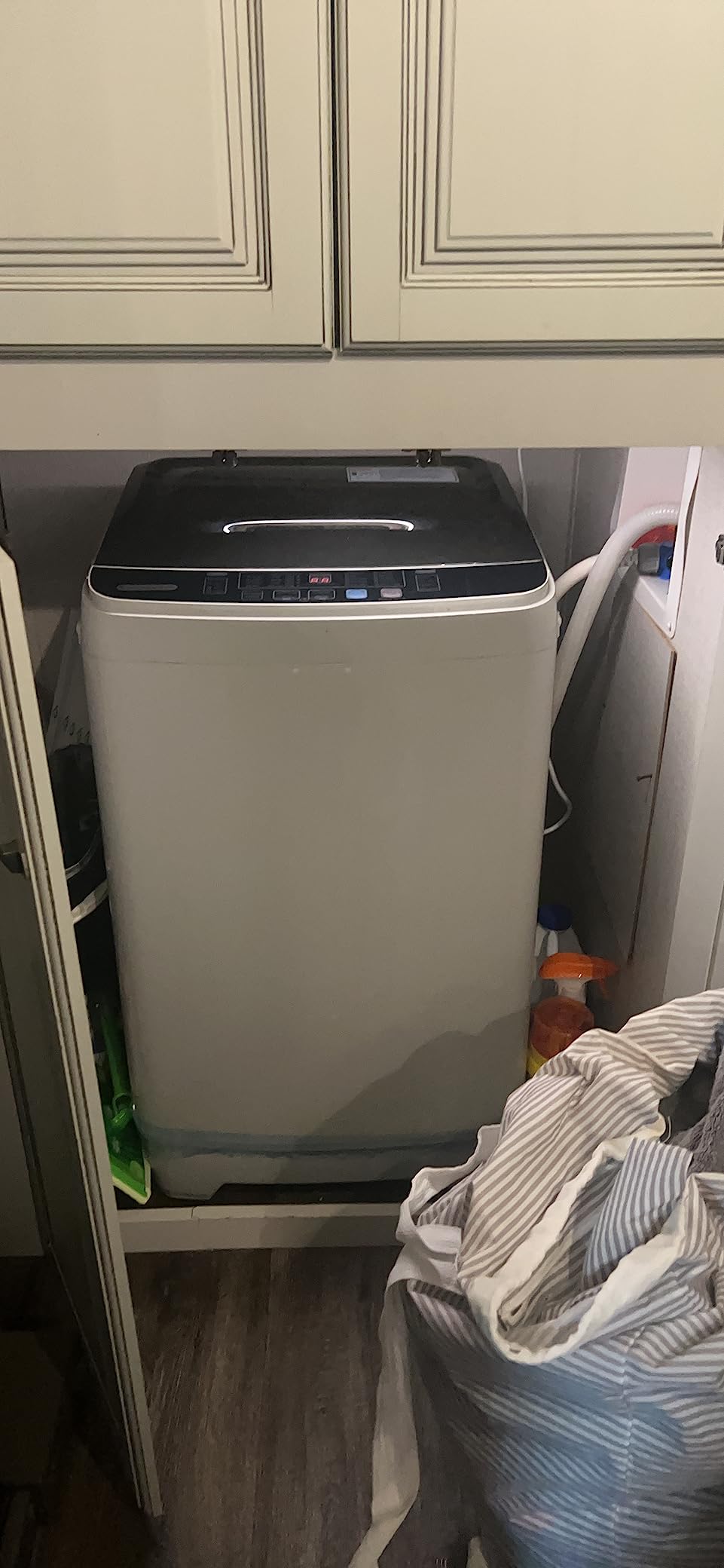 Nictemaw 20Lbs Portable Washing Machine, 2.8 Cu.ft Washer and Dryer Combo with Drain Pump, 10 Programs 8 Water Level Compact Laundry Washer for Home, Apartment, RV, Dorms customer photo 1