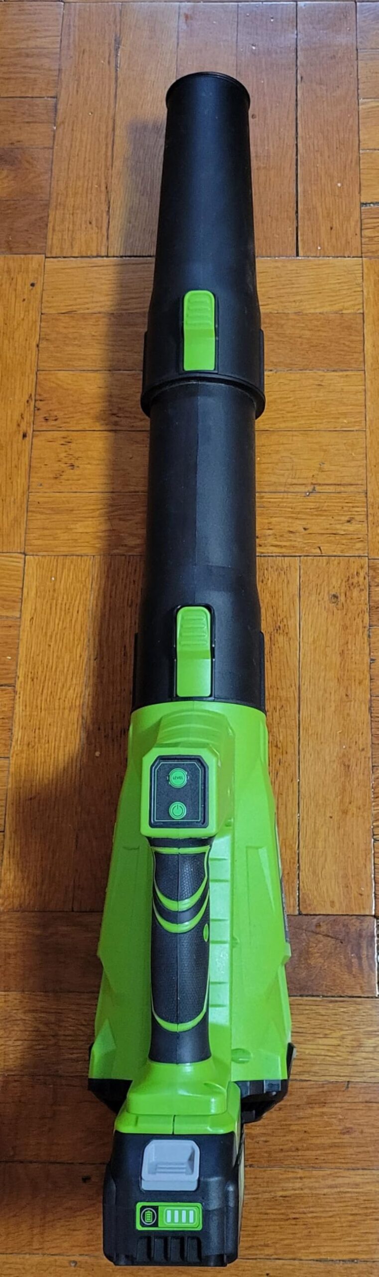 Electric Leaf Blower Cordless with 2 3.0Ah Battery and Charger, 2 Speed Mode 650CFM 280MPH Patio Tools with 2 Tubes, 20V Battery Powered Leaf Cleaner Handheld Blowers for Lawn Care, Dust, Leaves, Yard customer photo 2