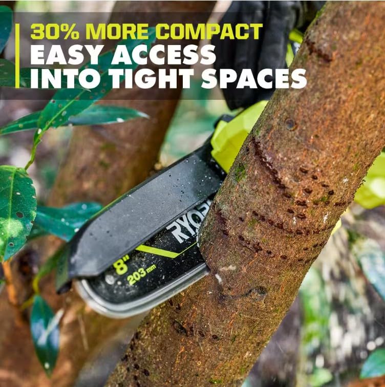 RYOBI 18V Brushless 8 in. Battery Compact Pruning Mini Chainsaw (Tool Only) customer photo 2