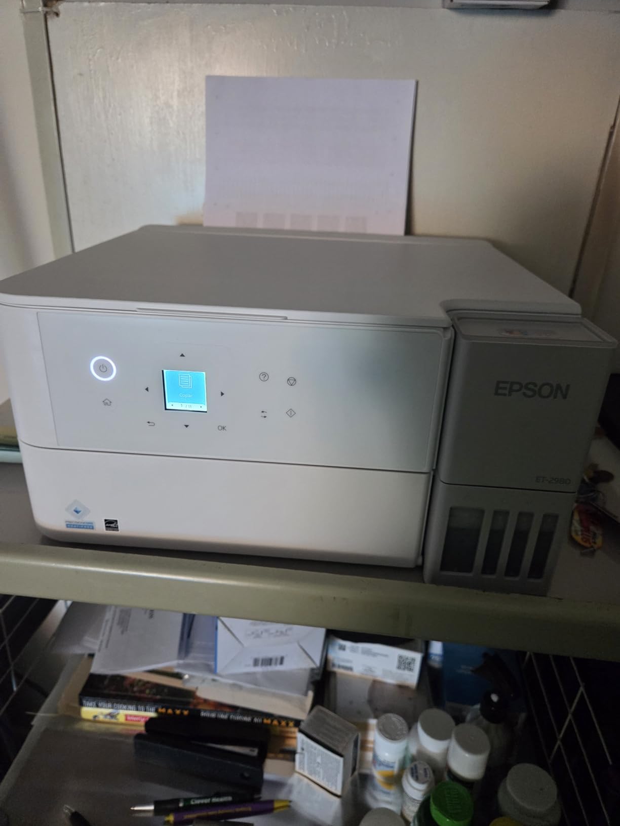 Epson EcoTank ET-2980 Wireless All-in-One Color Supertank Printer with Refillable Ink Tanks, 3 Years of Ink, Auto 2-Sided customer photo 1