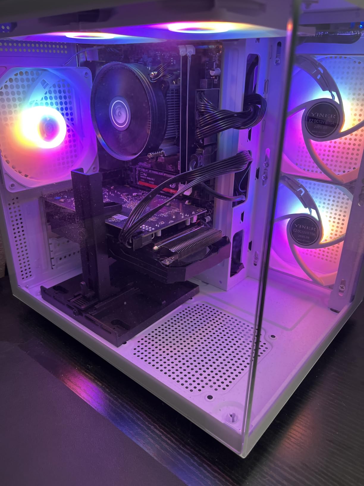 Prebuilt Gaming PC Desktop Computer, Intel Core i7, RX590 Graphics Card with 8GB GDDR5 Video Memory, 16GB RAM, 512GB SSD, WiFi 5.0, RGB Fan x4 customer photo 1