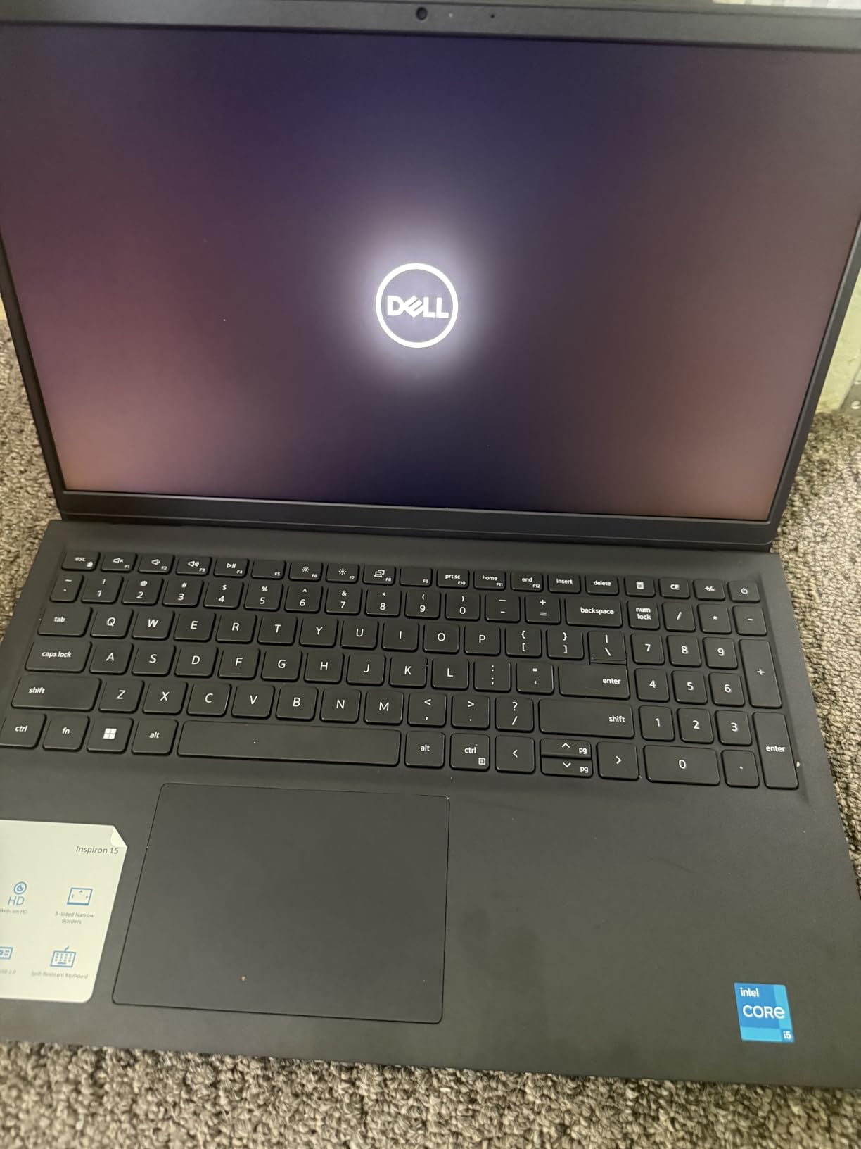 Inspiron 3520 Laptop - 15.6-inch FHD (1920 x 1080) 120Hz Display, Intel Core i5-1235U Processor, 8GB DDR4 RAM, 512GB SSD, WiFi 5, Windows 11 S Mode - Carbon Black customer photo 2