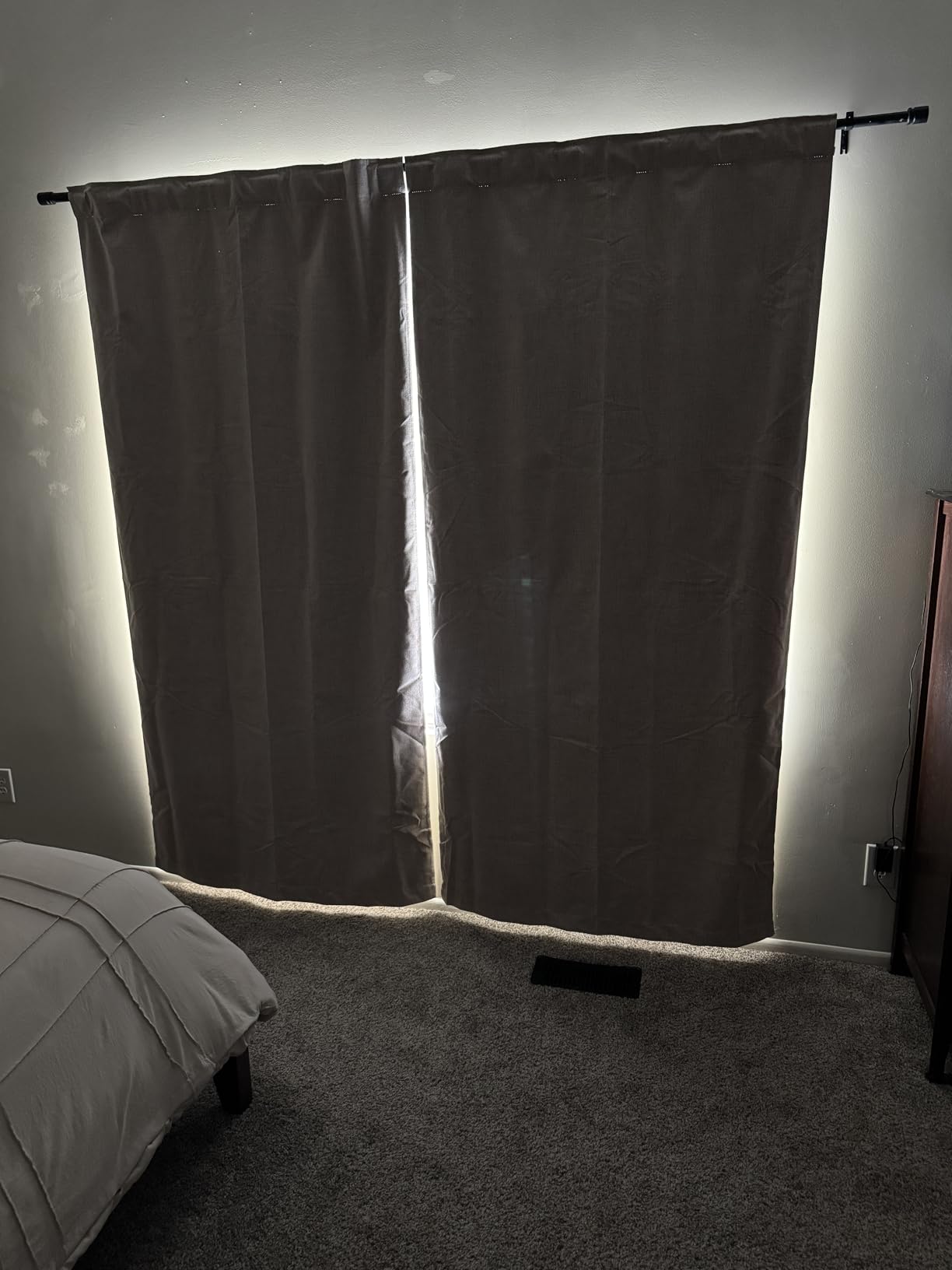 MIULEE 100% Blackout Linen Curtains for Bedroom, Ivory Solid Luxury Decor Thermal Insulation Room Darkening Drapes for Living Room Back Tab Rod Pocket 42 x 84 Inches, 2 Panels customer photo 2