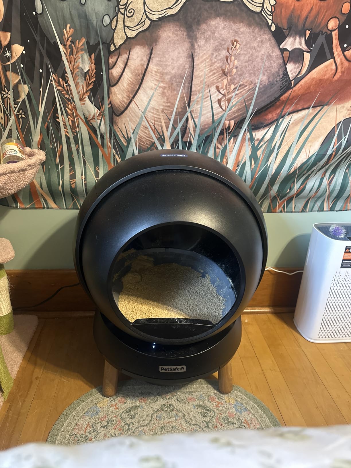 PetSafe ScoopFree SmartSpin Self-Cleaning Litter Box - Automatic Litter Box - App Controlled - Features Odor Control & Spacious Waste Drawer - Black customer photo 1