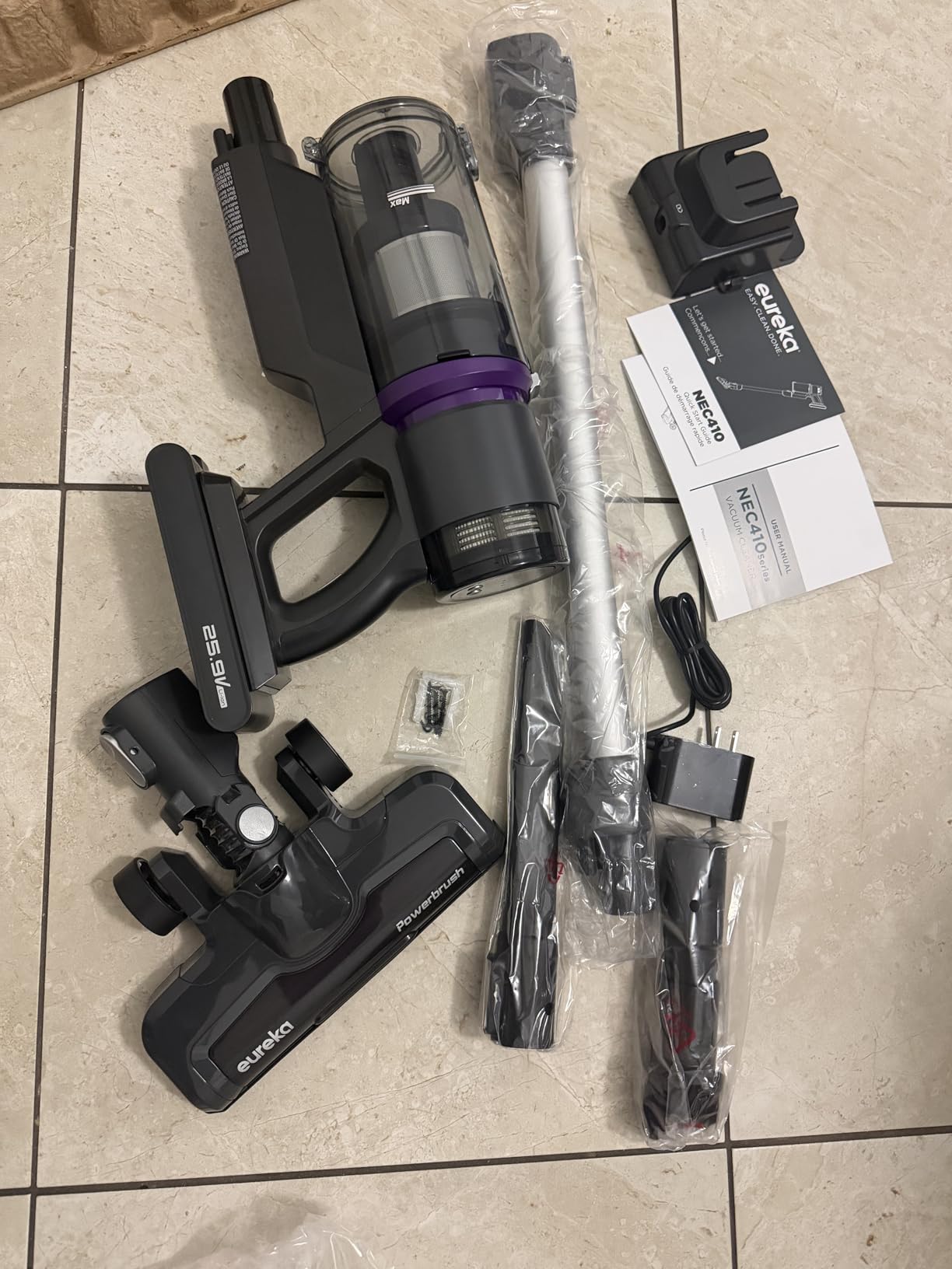 Eureka Cordless Vacuum - 20.3kPa Powerful Suction, Detachable Battery, Up to 50-Min, 5.5 lbs Lightweight, 5-Stage HEPA Filtration for allergies, Ideal for Pet Hair & Hardwood & Carpet, ReactiClean 410 customer photo 2