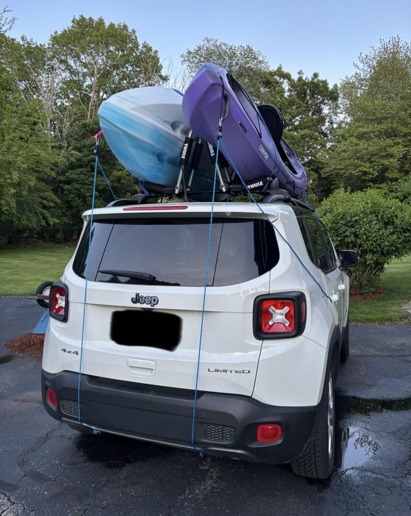 Thule HullaPort Pro - Rooftop Kayak Carrier - Foldable J-Cradle - 75lb Load Capacity - Includes 2 Bow & Stern tie Downs & 2 Straps - Fits Most roof Racks customer photo 1