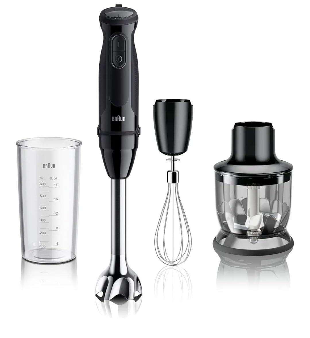 Braun MQ50202M MultiQuick Vario 5 Handheld Blender - 21-Speed Stick with Turbo Boost, Stainless Steel Blades, EasyClick System, 500W, Chopper, Whisk, Masher customer photo 1