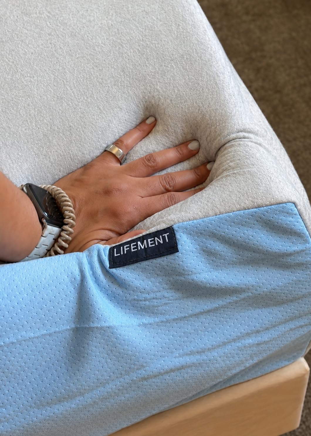 LIFEMENT Full Size Mattress, 8 Inch Full Mattress, Basic Graphite Cooling Memory Foam Mattress in a Box, Pressure Relief with Medium Firm Support, CertiPUR-US Certified, 75''L x 54''W customer photo 2