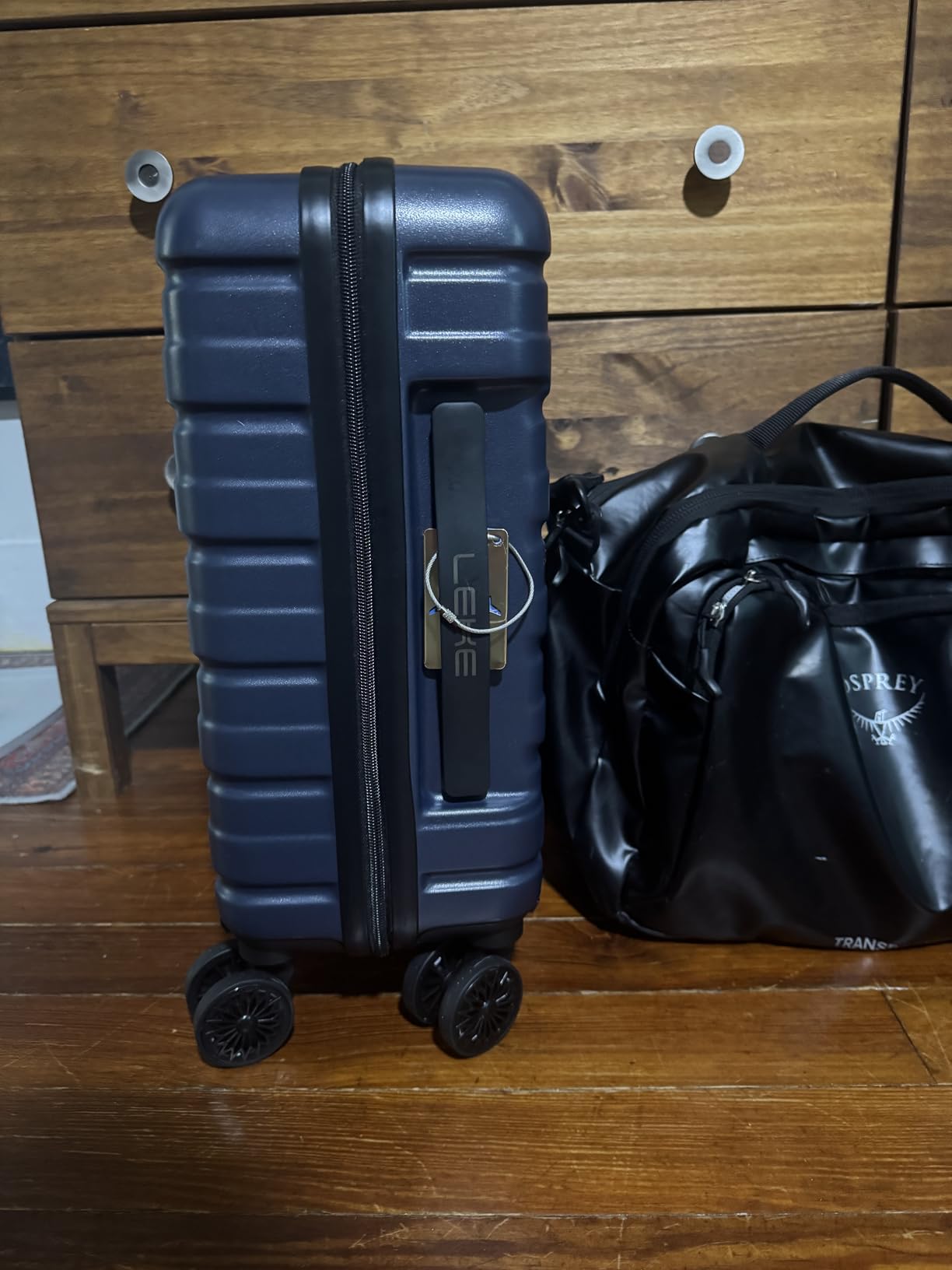 Lekesky 16 Inch Underseat Carry On Luggage Airline Approved, Hard Shell Suitcase with TSA Lock, Lightweight Spinner Wheels Durable ABS Compact Carry-On for Travel Weekend Trips Men Women, Blue customer photo 2