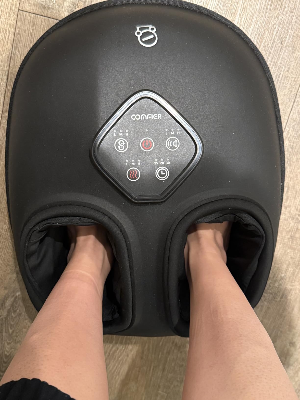 COMFIER FSA Eligible Foot Massager with Heat, HSA Eligible Shiatsu Foot Massager Machine for Plantar Fasciitis, Kneading & Compression for Neuropathy Pain, Fits up to Size 14, Mothers Day Gift customer photo 1