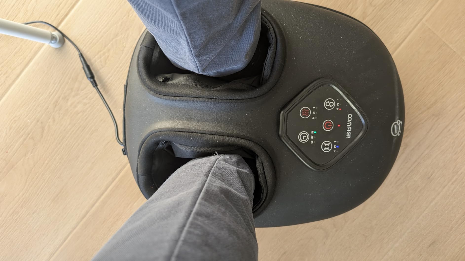 COMFIER FSA Eligible Foot Massager with Heat, HSA Eligible Shiatsu Foot Massager Machine for Plantar Fasciitis, Kneading & Compression for Neuropathy Pain, Fits up to Size 14, Mothers Day Gift customer photo 2