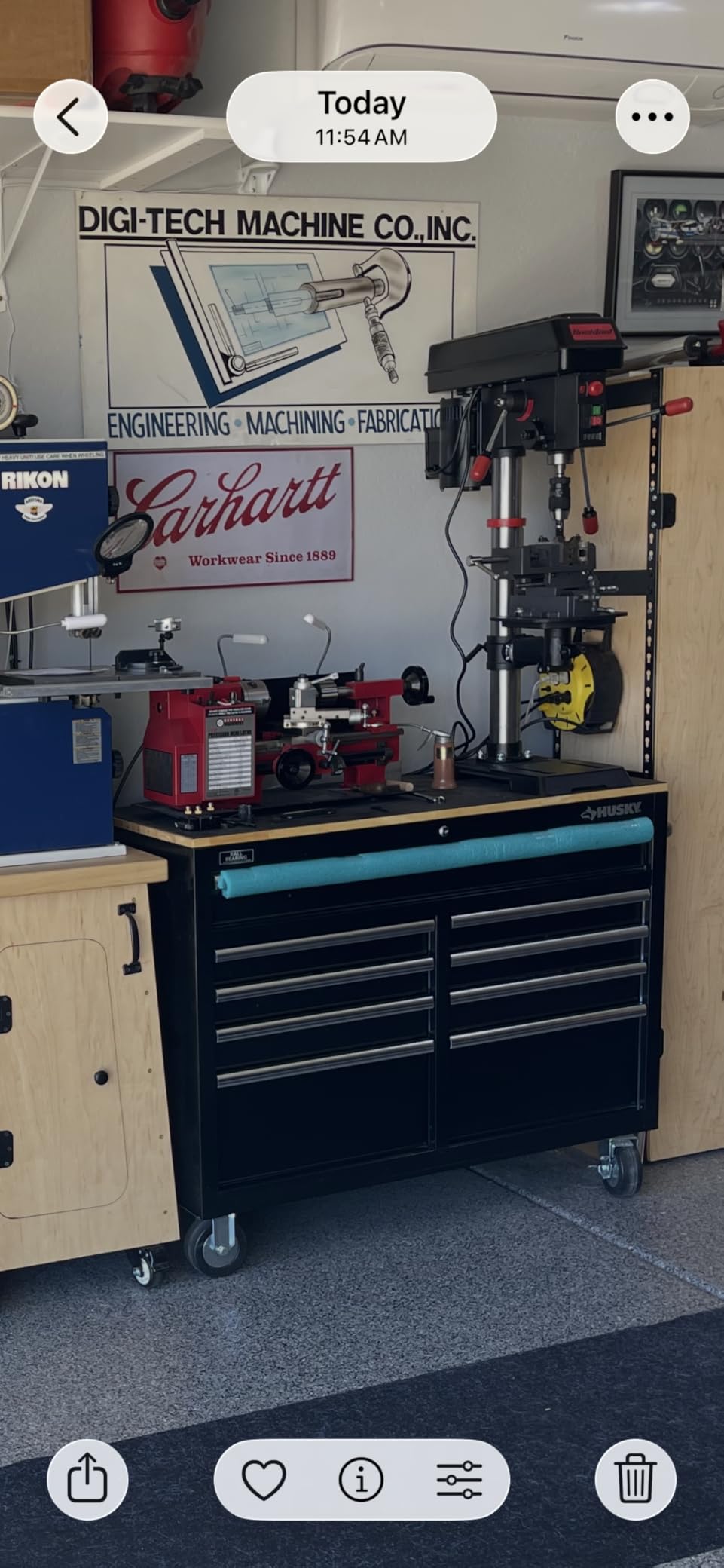 BUCKTOOL 12'' 6 Pole Motor Variable Speed Benchtop Drill Press 360-2000RPM, 3/4HP Powerful Bench Drill Press with Laser and Worklight, Low Speed Tabletop Drilling Machine for Metalworking, Woodworking customer photo 1
