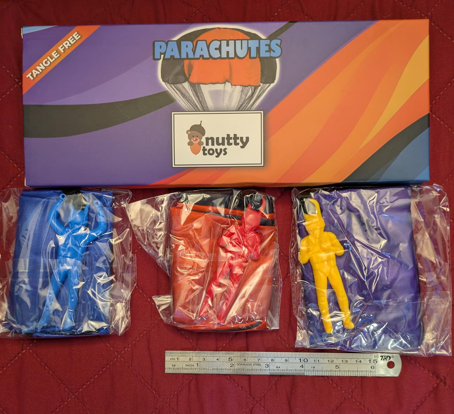 NUTTY TOYS Parachute Toys for Kids - Tangle Free Outdoor Flying Parachute Men customer photo 2