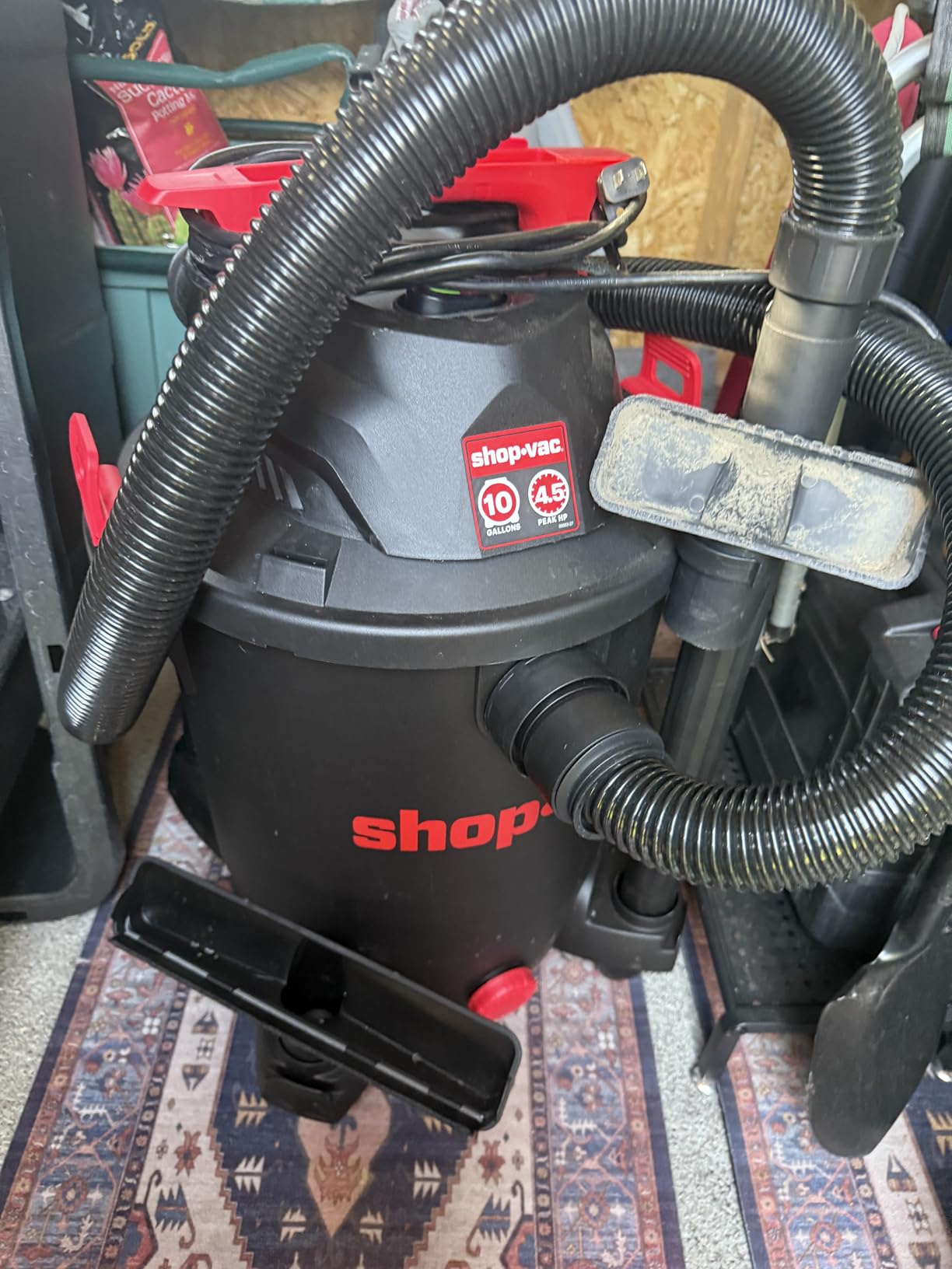 Shop-Vac 5430115 Wet/Dry Vacuum, 10 Gallon, 4.5 Peak HP, 1-7/8 Inch Diameter x 7 Foot Hose, 15 Foot Cord, Ideal for Jobsite, Garage, Workshop & Home customer photo 1