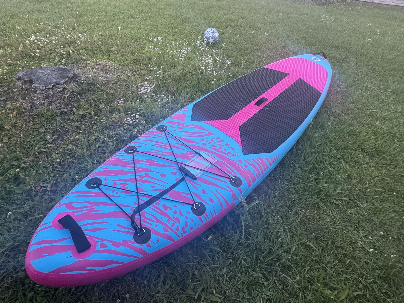 Sweetcrispy Inflatable Stand Up Paddle Board with Premium SUP Paddleboard Accessories, 2-in-1 Paddle, Wide Stable Design, Non-Slip Comfort Deck for Adults & Youth of All Skill Levels customer photo 2