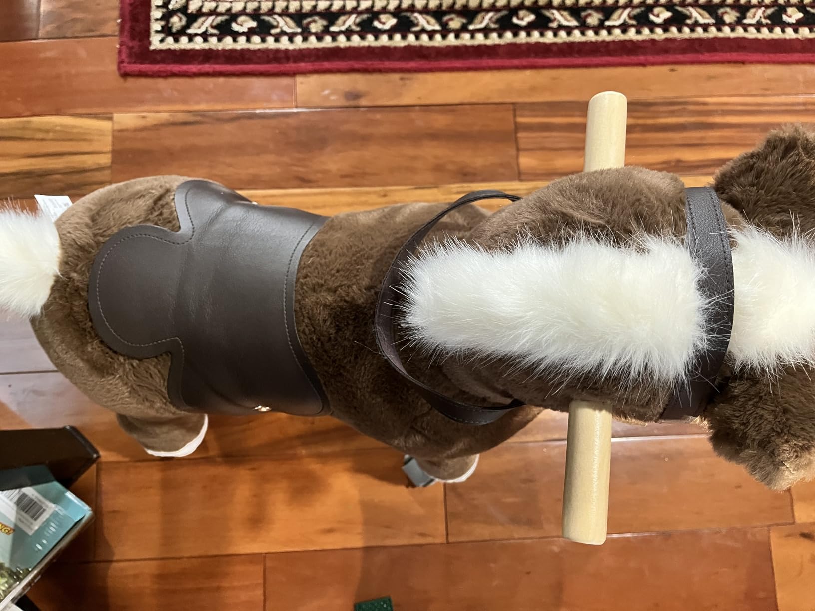 labebe Ride on Horse for Toddler, Ride On Pony Riding Horse Mechanical Walking Action Plush Animal Stuffed Rocker Toys, Rocking Horse for Christmas/Birthday Gift for Child 24M+ customer photo 2