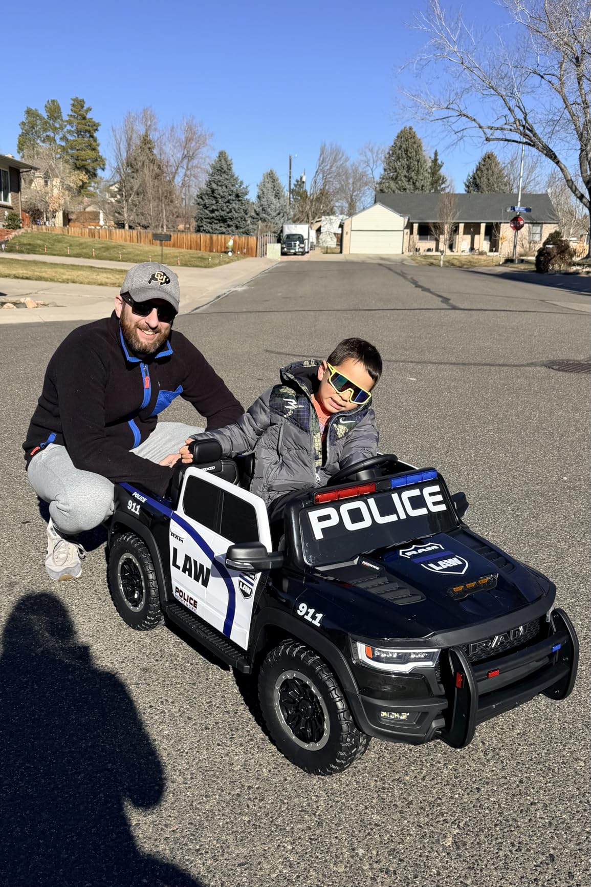 First Ride On Licensed Ram 1500 RHO 24V Kids Ride on Fire Truck, 2-Seater Firetruck Ride on Car with Remote Control, Electric Car for Kids with Siren, Flashing Lights, Bed Storage (Red 180W) customer photo 2