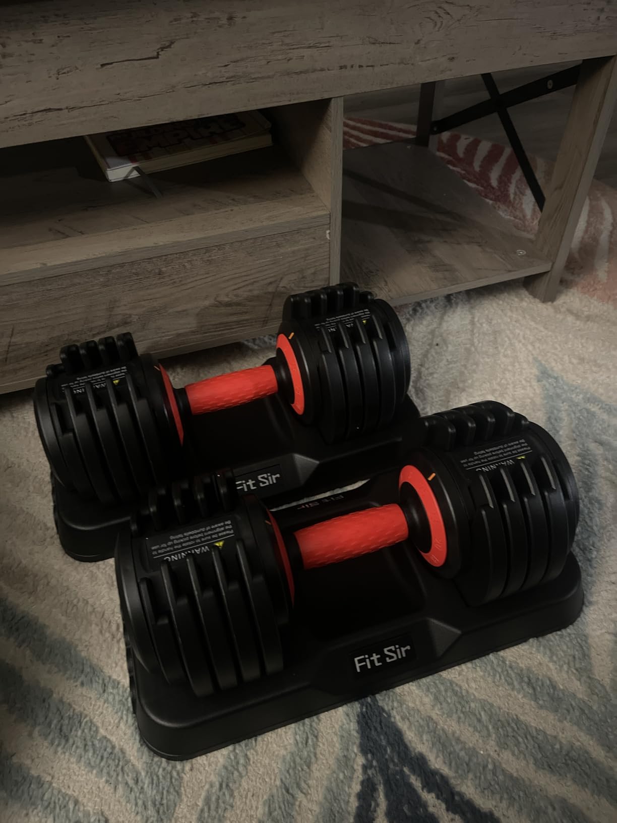 Adjustable Dumbbell Set, 10-in-1 25LB/55LB/90LB Adjustable Dumbbells with Safe Locking System, Enclosed Storage Tray, 1 Sec Fast Adjustment, Comfortable Non-Slip Textured Grip, Suitable for Home Gym Workouts Men and Women customer photo 1