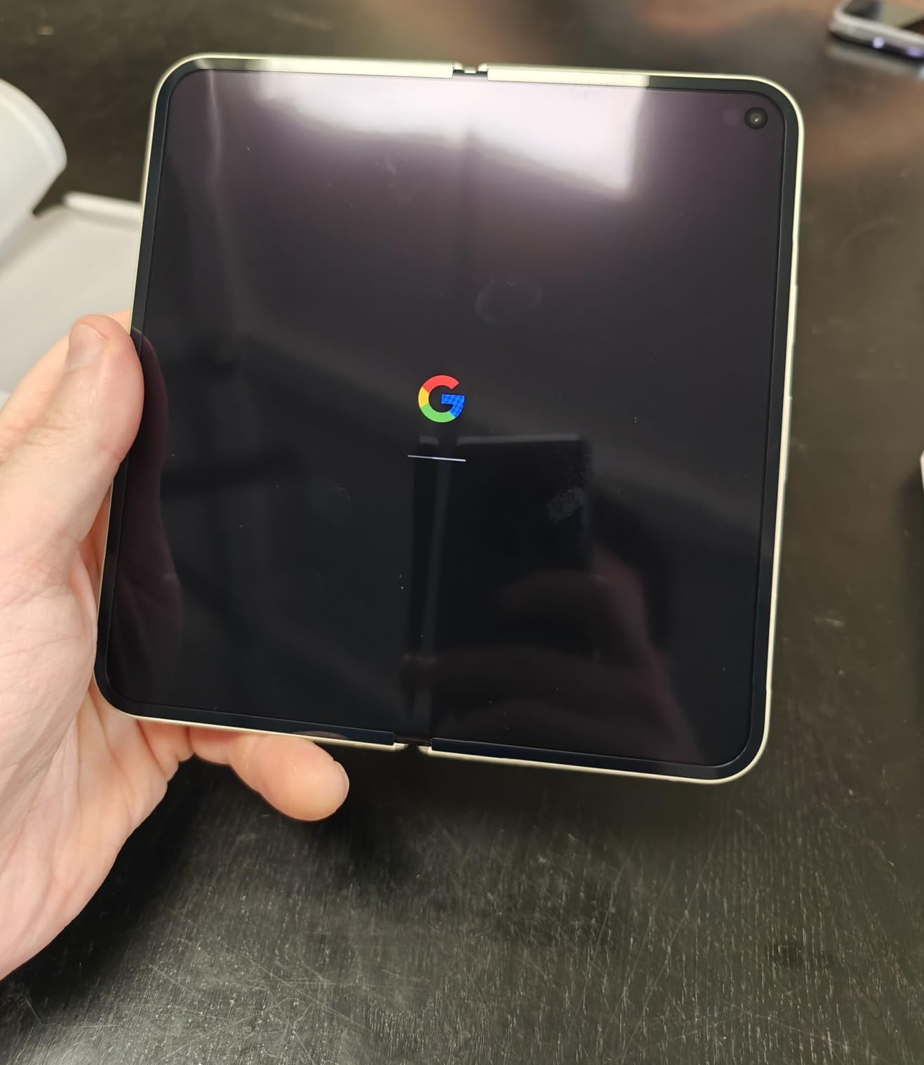Pixel 10 Pro Fold - Unlocked Android Smartphone with Gemini, Your AI Assistant - Advanced Triple Rear Camera System - 24+ Hour Battery - Foldable Display - Moonstone - 256 GB customer photo 2
