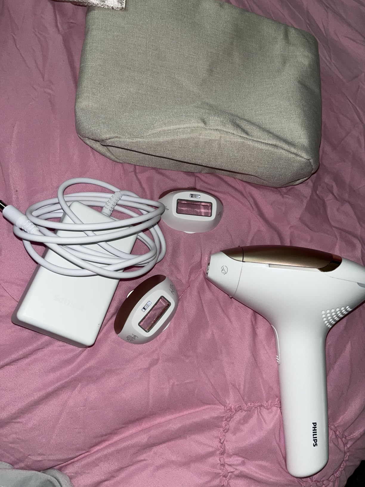 Philips Lumea 9000 Series IPL Hair Removal Device Permanent Laser Hair Reduction for Women & Men, Easy and Comfortable Use at Home, SenseIQ, 4 Attachments, BRI984/03 customer photo 1