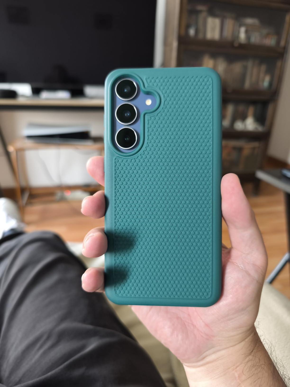 FNTCASE for OnePlus 13 Case: 14FT Heavy Duty Military Grade Drop Protection for One Plus 13 Case, Non-Slip Anti-Fingerprint Shockproof Matte Soft TPU Phone Cover - Blue customer photo 1
