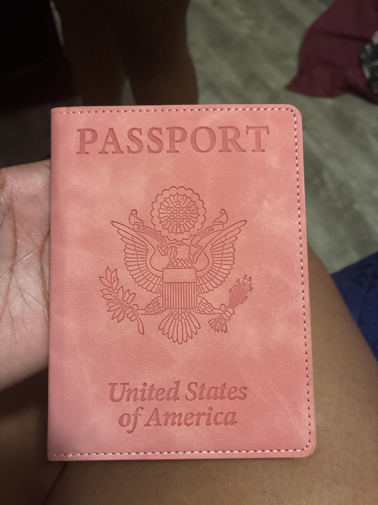 Neck Wallet for Traveling Women Men, RFID Blocking Leather Passport Holder Travel Pouch, Family Travel Document Organizer Passport Wallets, International Travel Must Haves Travel Accessories customer photo 1