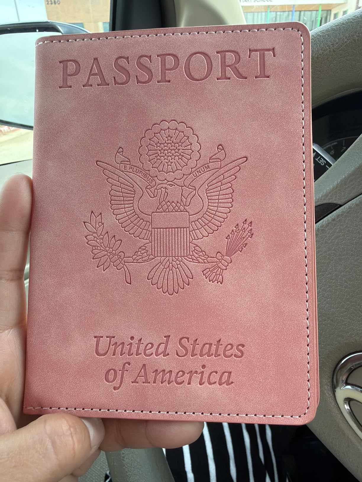 Neck Wallet for Traveling Women Men, RFID Blocking Leather Passport Holder Travel Pouch, Family Travel Document Organizer Passport Wallets, International Travel Must Haves Travel Accessories customer photo 2