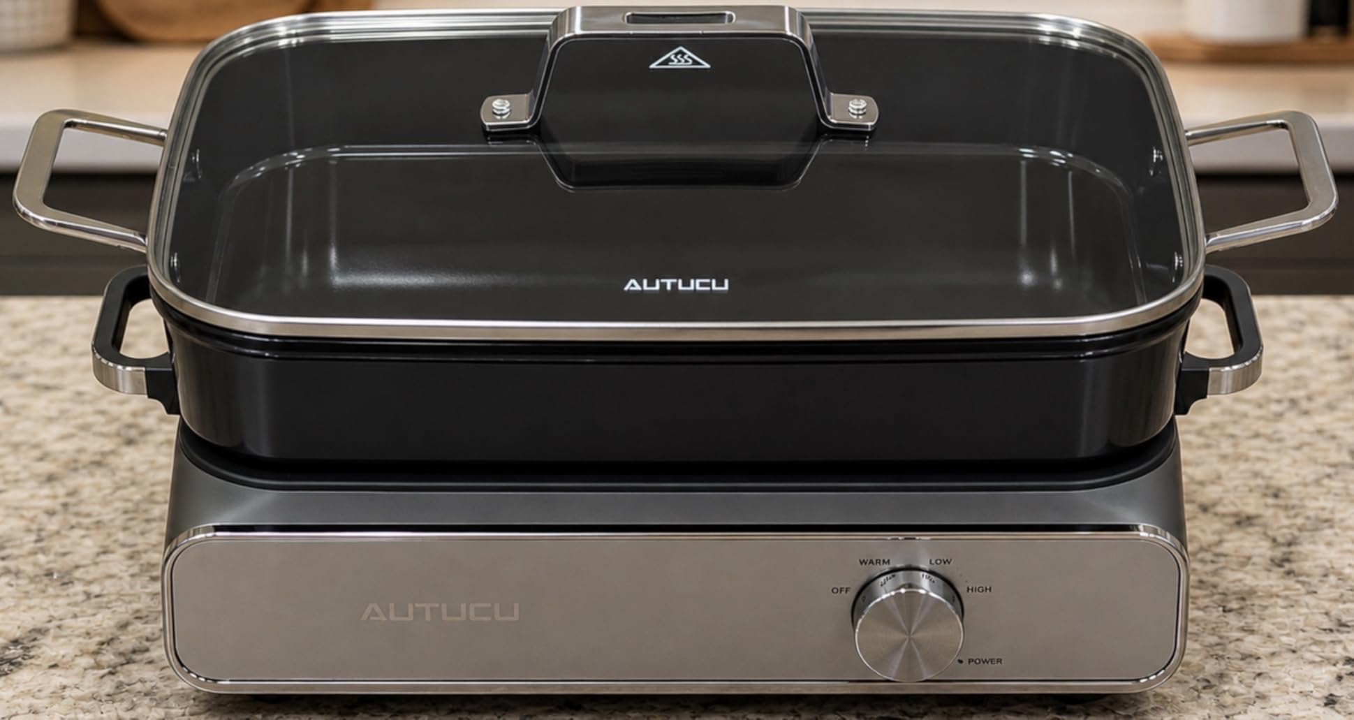 Slow Cooker 10-Quart - PFOA-Free Ceramic Coating, Oven Safe to 450°F | Keep Warm Function for Large Family Gatherations (Includes Silicone Spoon) customer photo 2