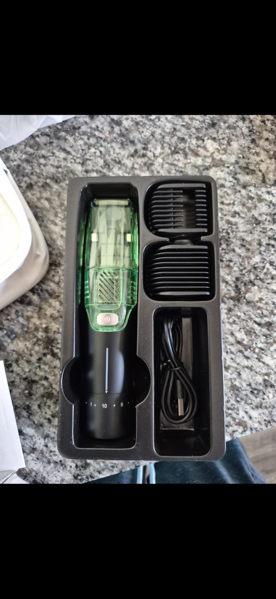 NONK Vacuum Beard Trimmer & Hair Clipper for Men, 2-Speed Suction Hair Vacuum Grooming Kit, IPX6 Waterproof Wet/Dry Cordless Electric Shaver, Magnetic Easy-Clean Bin, Travel Lock, USB Rechargeable customer photo 2