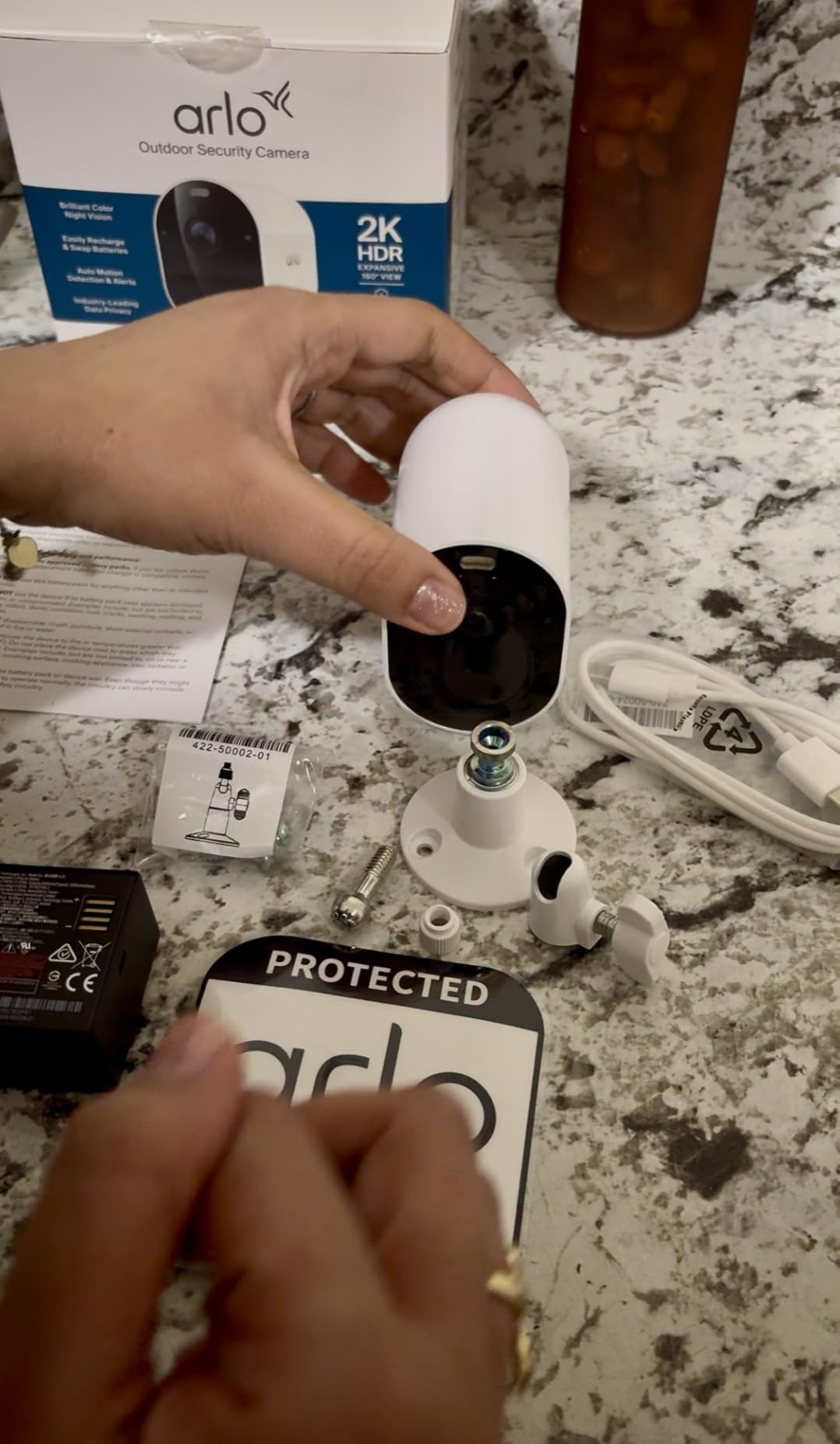 Arlo Pro Security Camera 2K HDR (6th Gen, 2025 Release) - Wireless Outdoor Camera, Rechargeable Removeable Battery, Emergency Response, 1-Month Trial of Secure Plan, 4 Cam customer photo 1