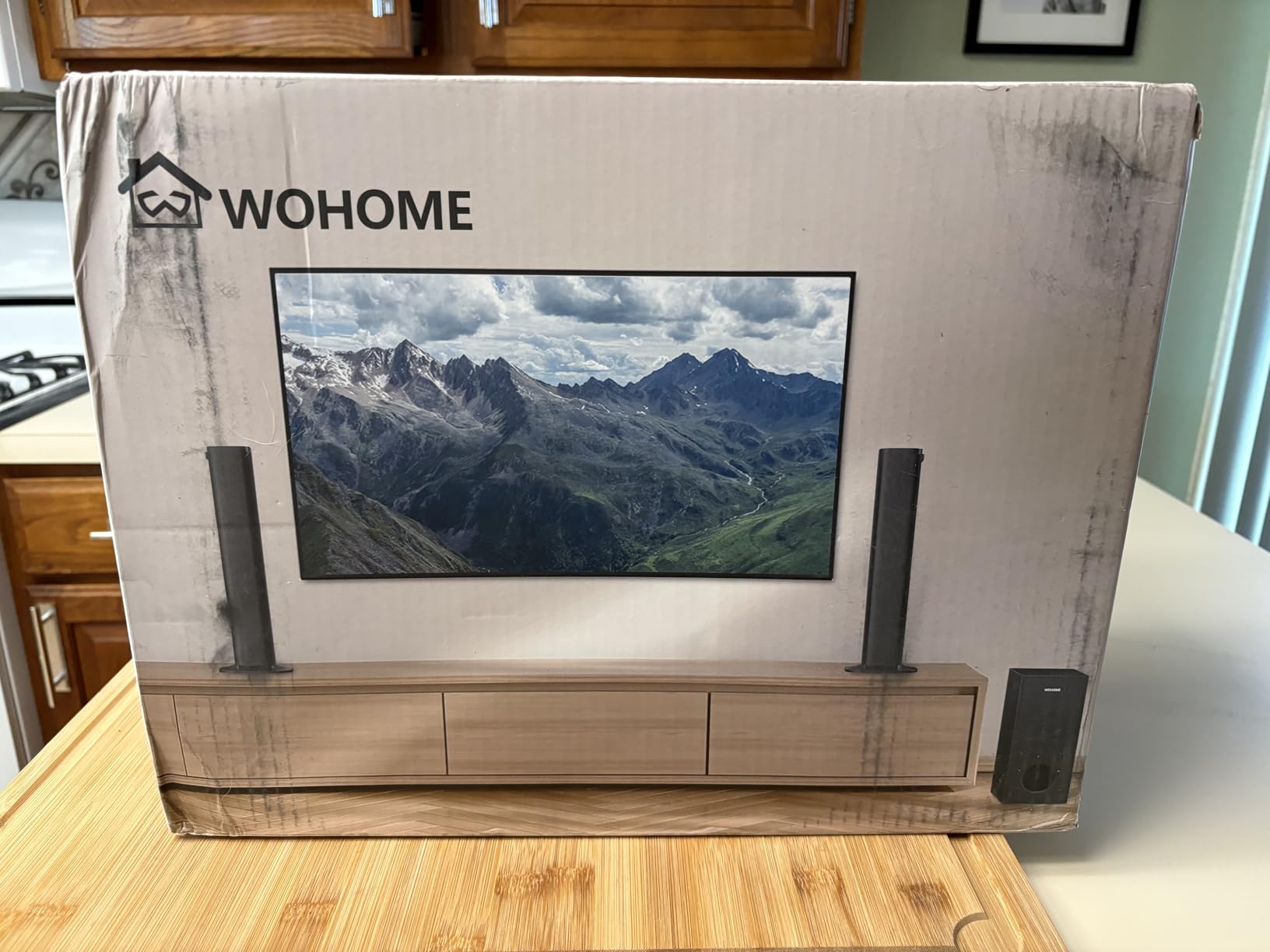 2.1 Sound Bar for Smart TV with Built-in Subwoofer, 6 Levels Voice Enhancement, 15 Inches Small TV Soundbar Speakers with Bluetooth 5.3/ARC/Optical/AUX/USB Connection, 3 EQ Modes, Wall Mount customer photo 1