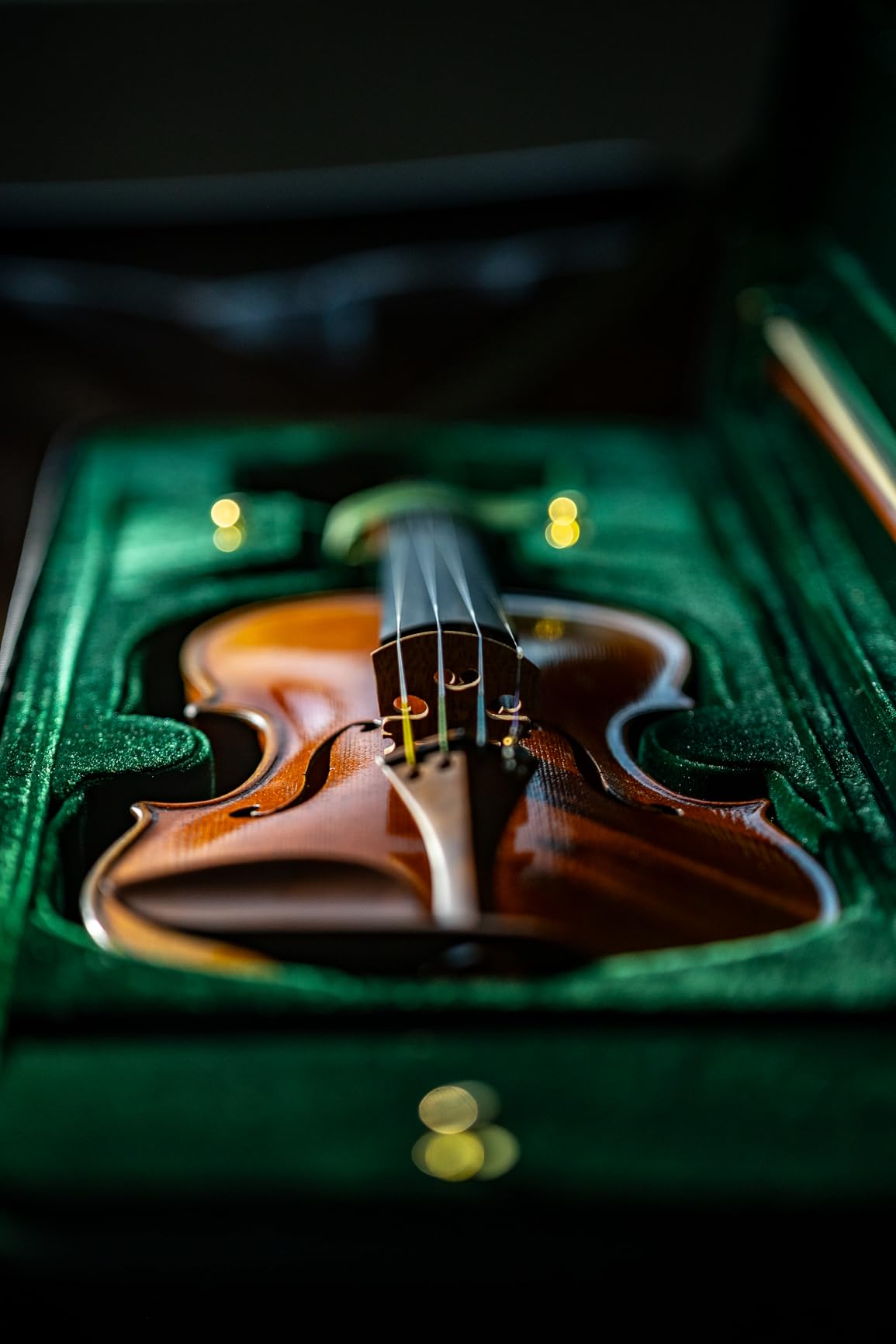 Cremona SV-800 Violin Bundle 4/4 Full Size - Setup, Ready to Play - Case and Accessories - Hand Varnished Select Solid Tonewoods with Relic'd Finish, Ebony Fingerboard and Hill-style Boxwood Fittings customer photo 1