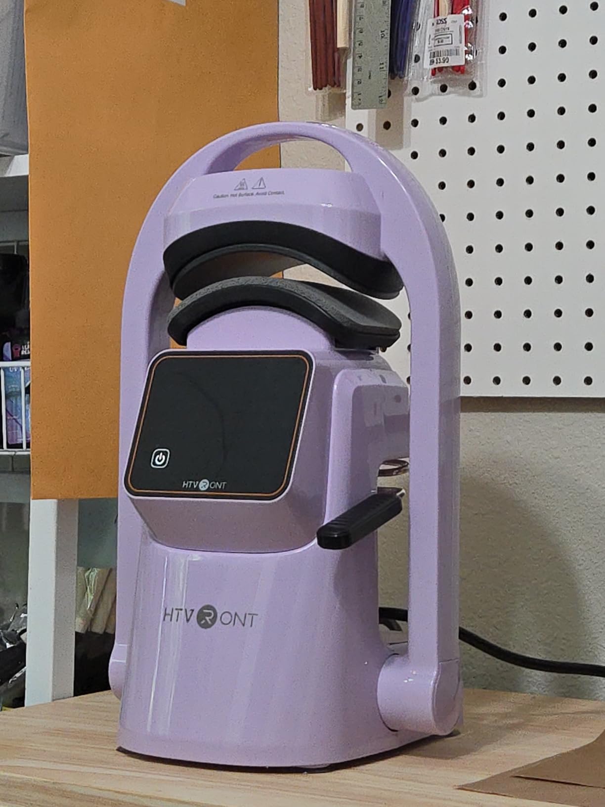 HTVRONT Auto Hat Press Machine - Hat Heat Press Machine with Precise Temp&Timer Control, Hat Heat Press Machine for Caps with 2 Platens, Compatible with DTF Film, Embroidery, Sublimation (Blue) customer photo 2