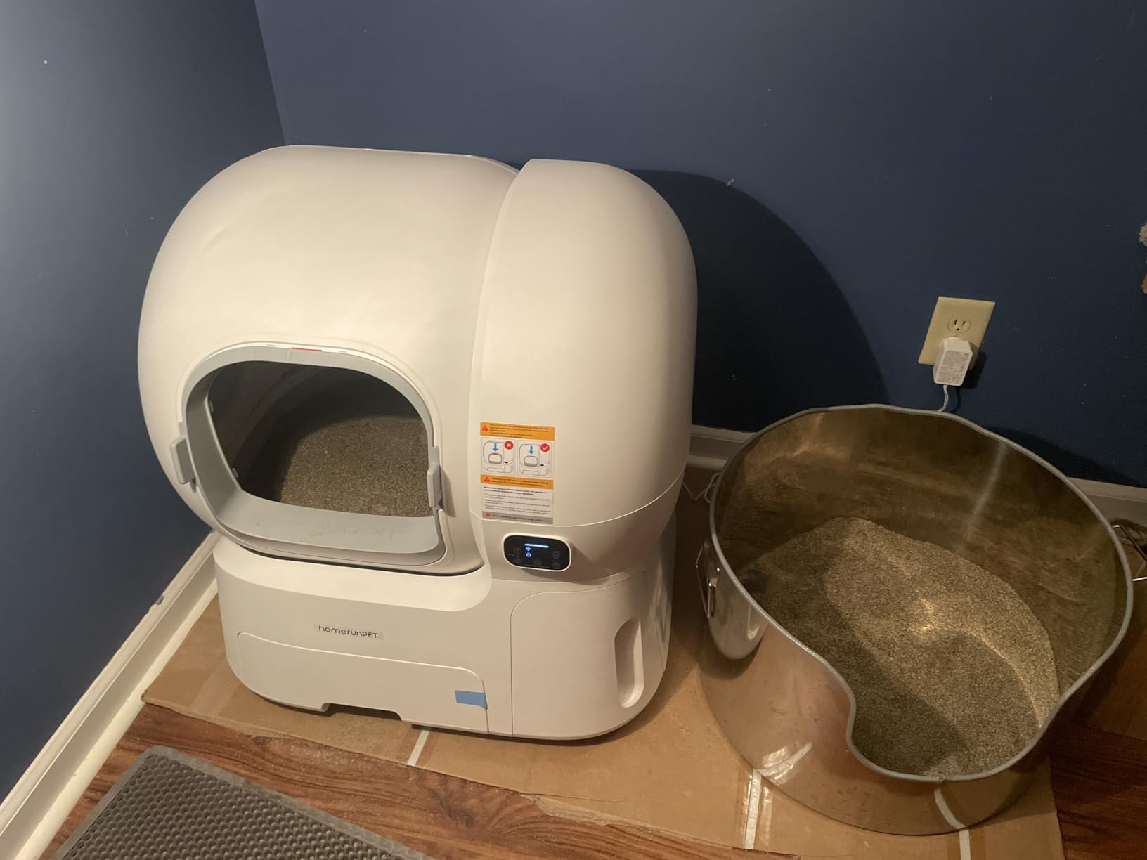 HomerunPET CS106 Self Cleaning Litter Box - 106L Ultra Large Automatic Cat Litter Box with Physical Anti-Pinch Safety, Auto Refill & One-Click Litter Replacement, App Control for Multi-Cat Homes customer photo 1