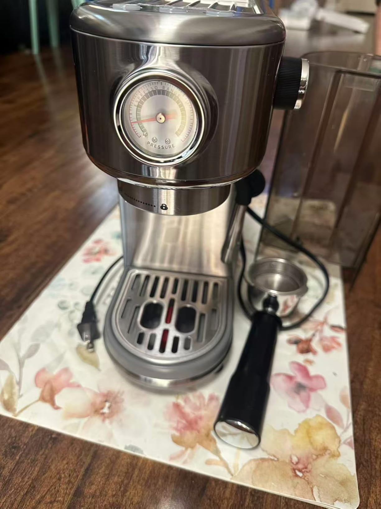 atatix Espresso Machine, 20 Bar Compact Espresso Coffee Machine with Milk Frother, Stainless Steel Coffee Maker with 44oz Removable Water Tank & Fast Heat System for Cappuccino, Latte customer photo 2