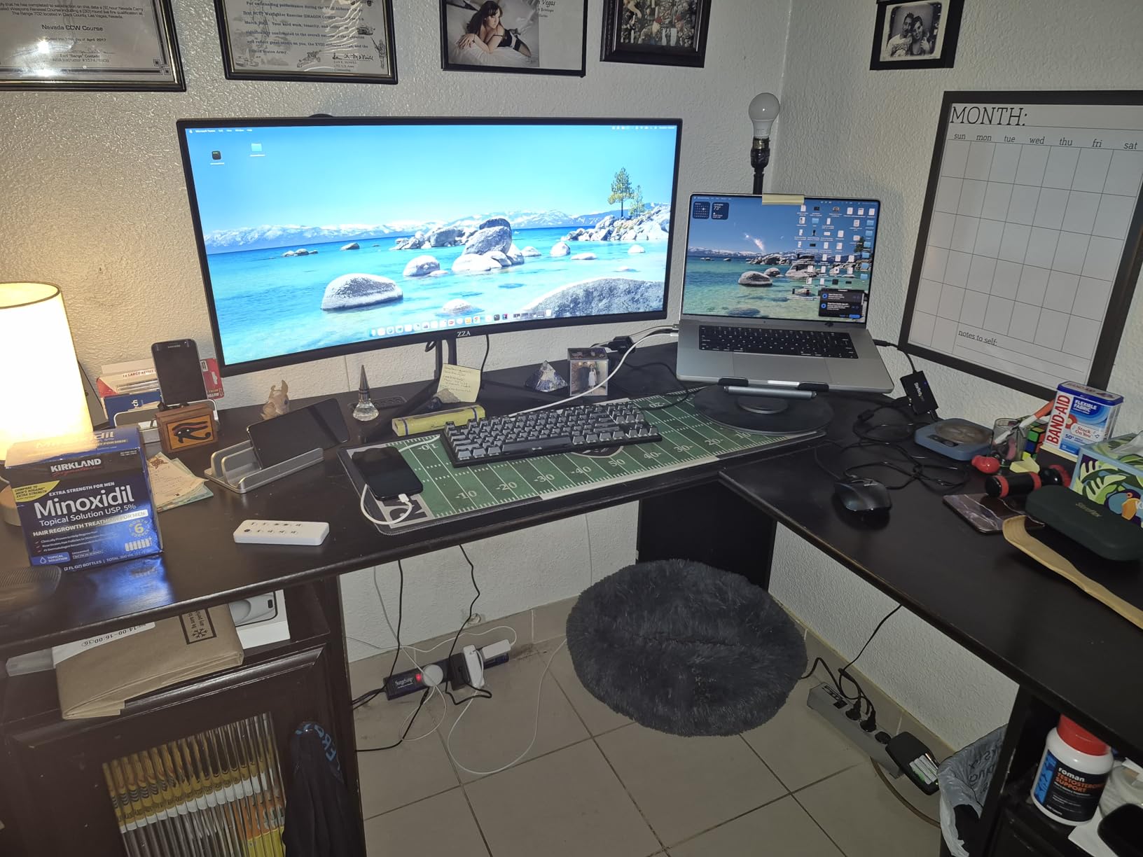 ZZA 34 Inch Curved Gaming Monitor, 3440x1440 UltraWide WQHD 240Hz, 1ms, Adaptive-Sync, HDR Display, 1500R, Bezel-Free Design, Eye Care, VESA Mount, for Gaming, Work, Streaming, Coding, Home Office customer photo 2