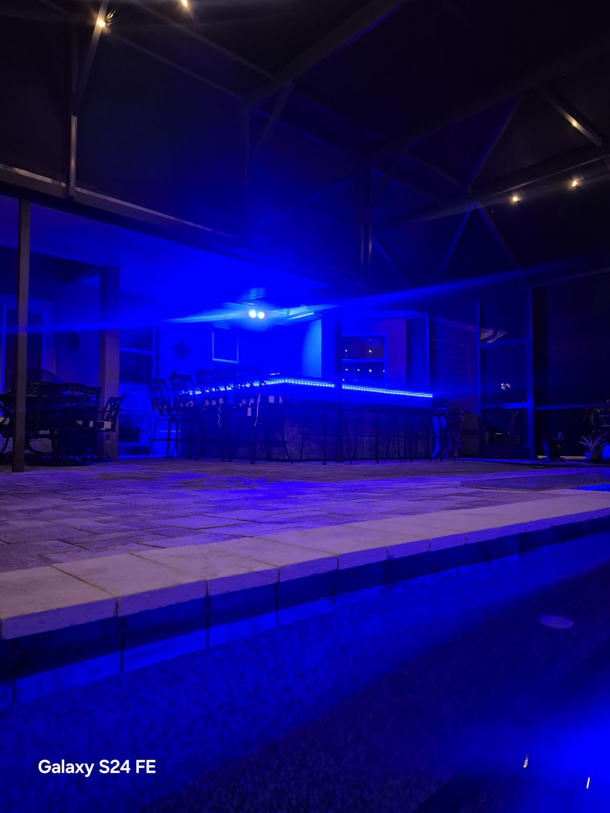 KSIPZE 50ft Outdoor led Strip Lights Waterproof IP68, RGB Outdoor led Lights with Button & Bluetooth App Control, Music Sync, Timer, Exterior Led Rope Lights for Decor Balcony, Roof, Garden, Pool customer photo 1