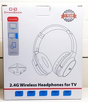 Wireless Headphones for TV Watching, 2.4G RF Headset for Seniors, Optical & 3.5mm Connection Transmitter, Plug-n-Play 100ft Range 48H Playtime, No Delay, Easy Setup, Gift for Parents and Elderly customer photo 2