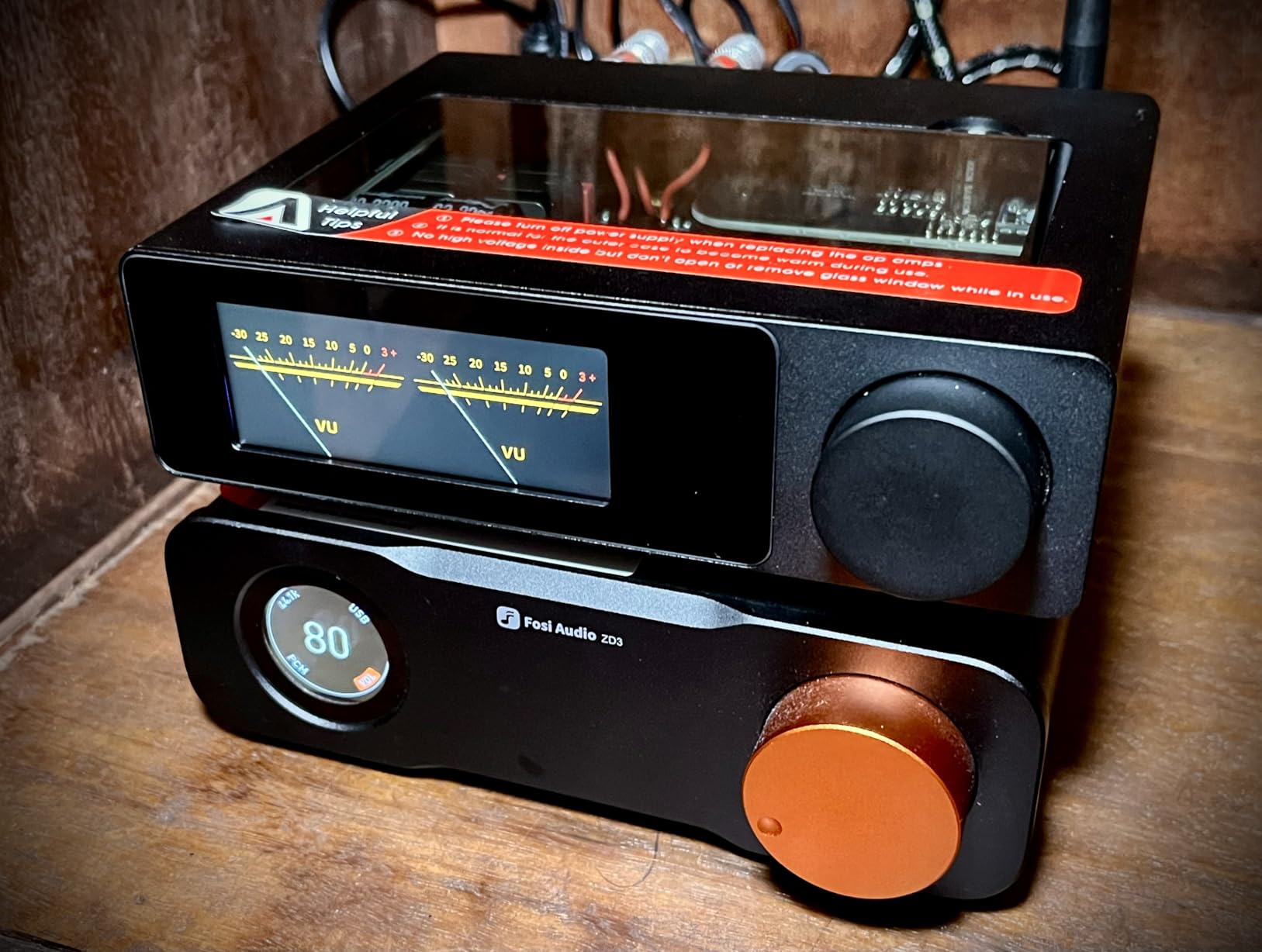 2 Channel Bluetooth Amp: HiFi 300W x2 Stereo Amplifier with BT 5.2 | HPF | Digital VU Meter | SUB Pre-Out | TRS Balanced Input & Remote for Home Theater Bookshelf Speakers (D1) customer photo 1
