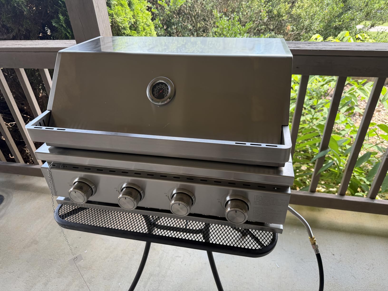 Premium Built In 4 Burner Propane Gas Grill, ALL-Thickened 304 Stainless Steel, 32,000 BTU with 516sq.in. Cooking Space, Baking Tray & Grates,for Patio Backyard Parties Barbecue customer photo 2