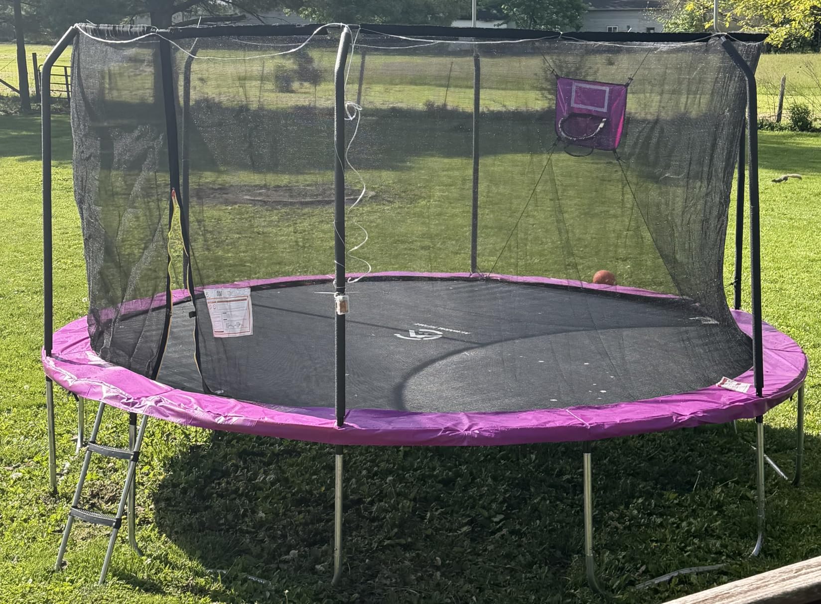 14FT Trampoline Outdoor for Kids with Safety Enclosure Net and Ladder, ASTM Approved Recreational Trampoline, Rust-Resistant Frame customer photo 1