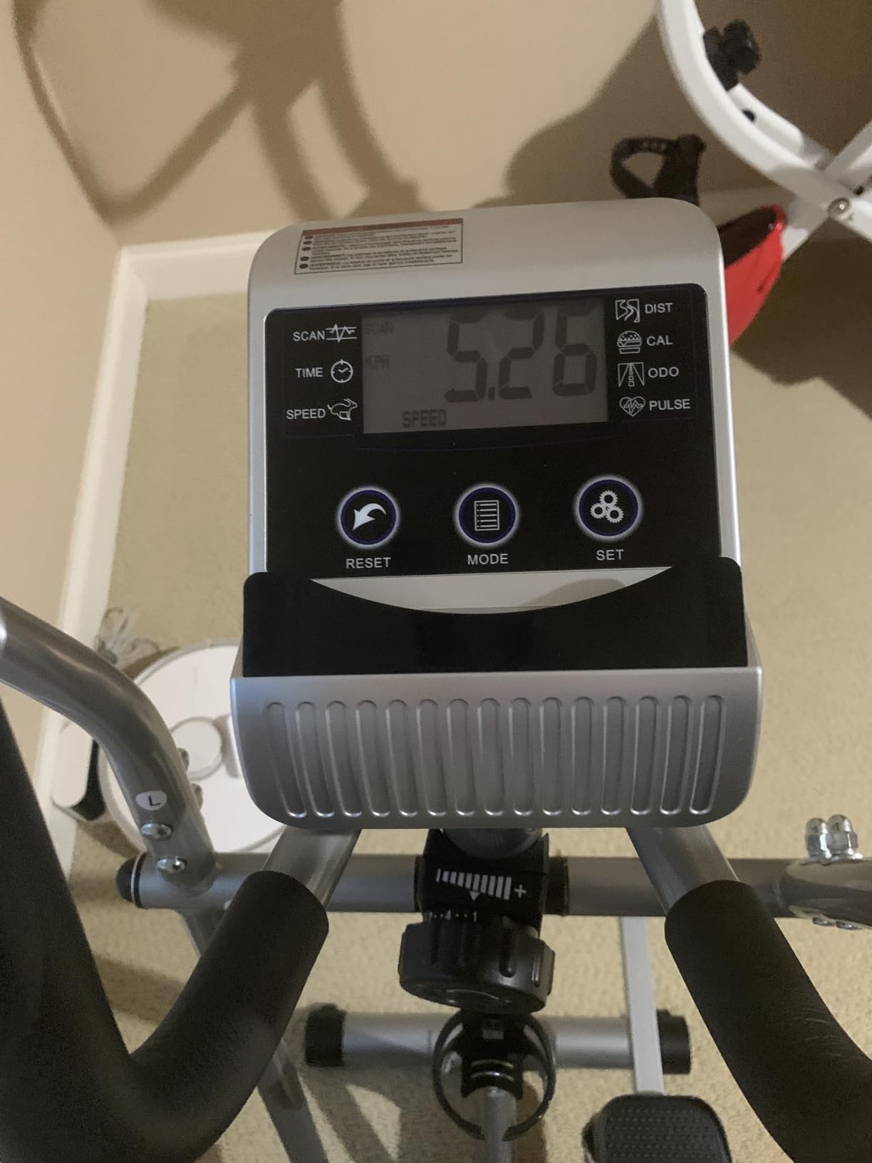 THERUN Elliptical Machine for Home, Hyper-Quiet Elliptical Exercise Machine, Compact Elliptical Trainer w/16 Levels Adjustable Resistance, 13.2LBS Flywheel, Pulse Sensor, LCD Monitor customer photo 2