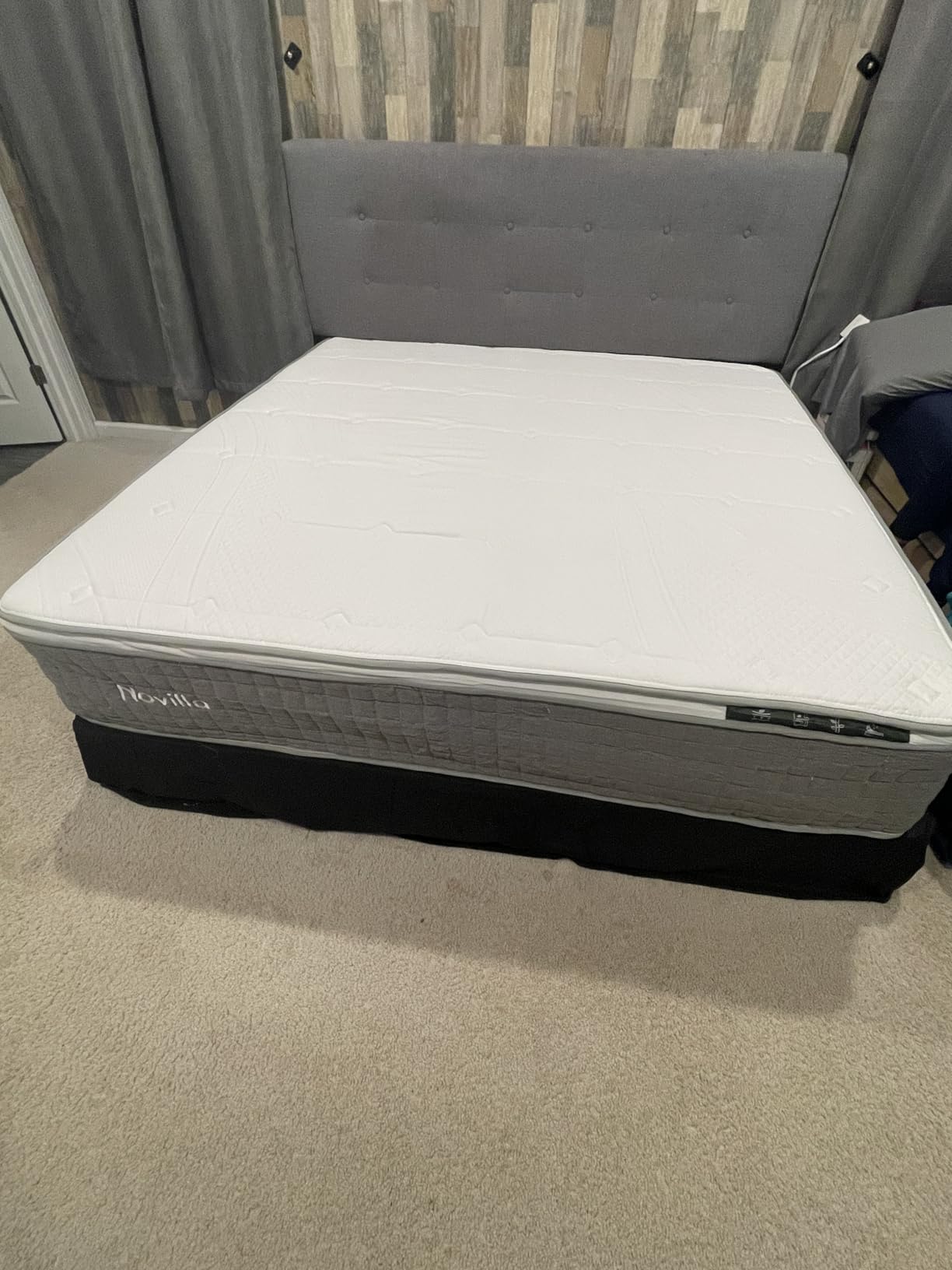 Novilla 8 Inch Twin Size Mattress, Twin Hybrid Mattress with Pocketed Coils & Gel-Infused Memory Foam for Back Pain Relief & Contour Support Mattresses in a Box CertiPUR-US Certified customer photo 1