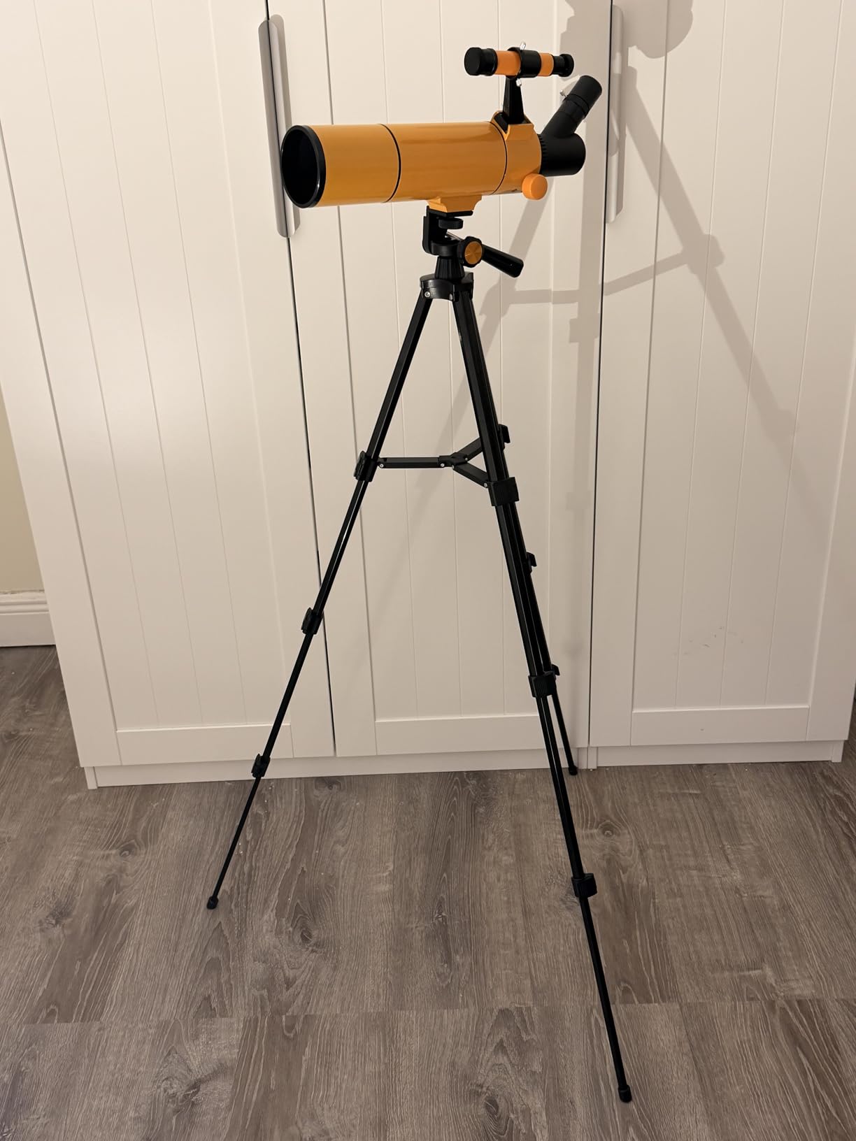 MEEZAA Telescope for Adults & Kids, 80mm Aperture 500mm Portable Refractor Telescope for Astronomy Beginners, Professional Travel Astronomical Telescopes with Tripod, Stickers, Phone Adapter, Backpack customer photo 2
