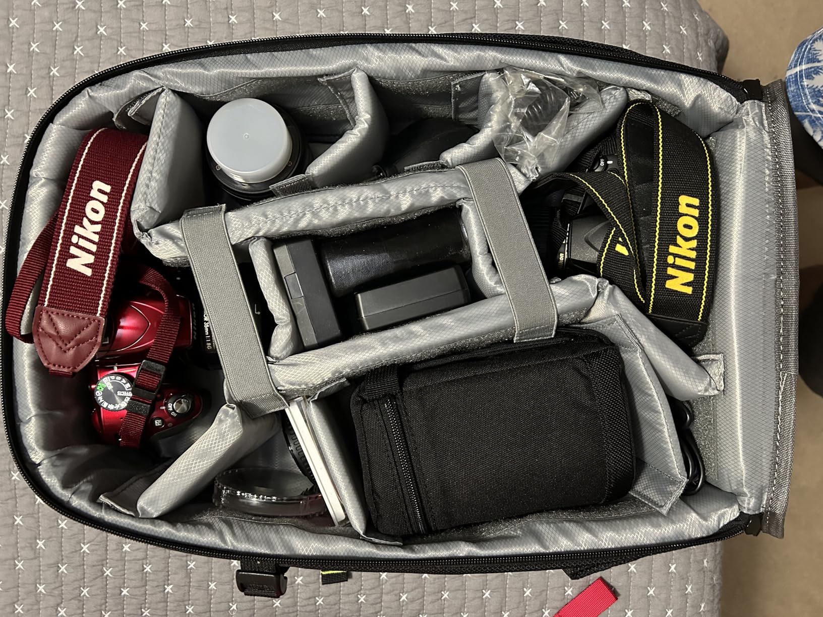 Camera Backpack, Hardshell DSLR/SLR/Mirrorless Photography Camera Bag with Rain Cover, Waterproof Hard Shell Camera Case with Tripod Holder & 15.6