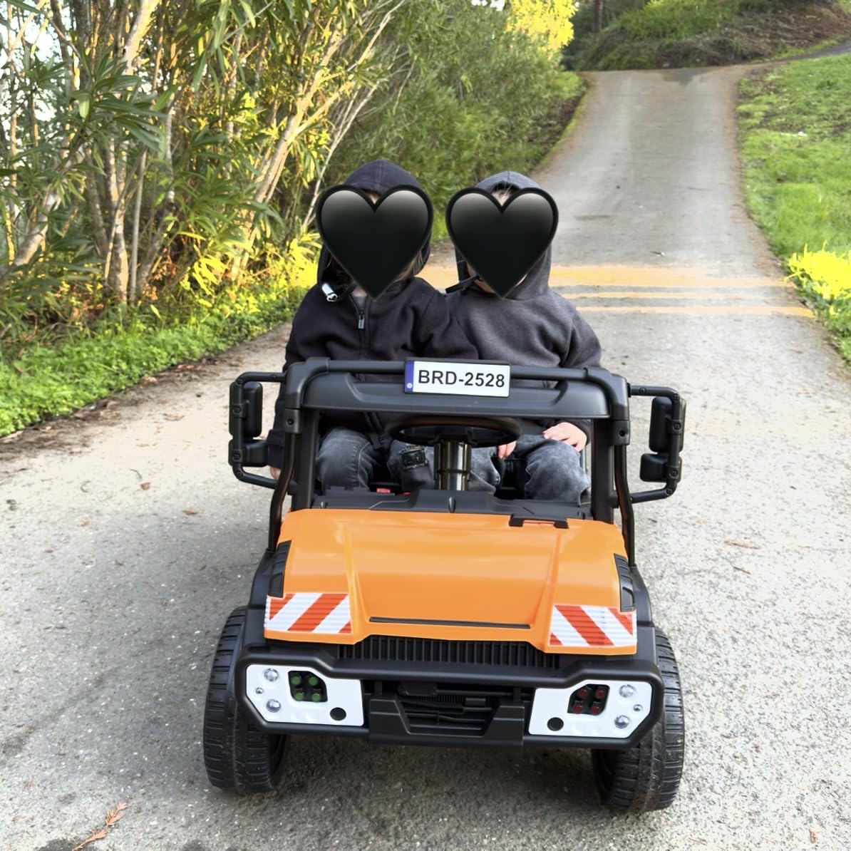 MINIATURE MOTORS 24V Kids Ride On Dump Truck Car, 2X55W Motors, 3.7mph Max Speed, Electric Dump Bed, Shovel, Remote Control, Bluetooth Music, Toddlers Construction Vehicles Gift for Boys Girls customer photo 1