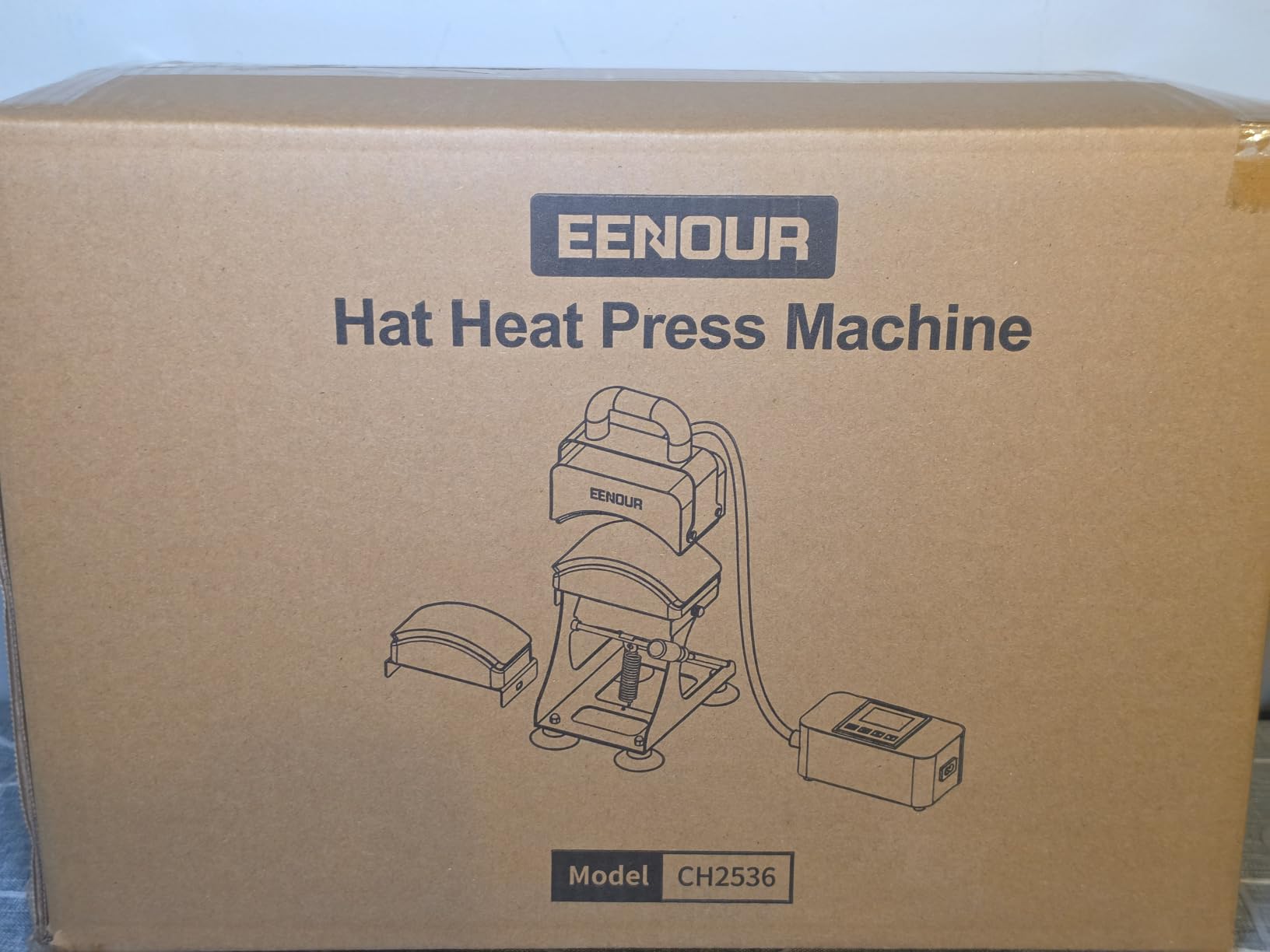EENOUR Hat Press, Hat Heat Press Machine with 2 Platens & Caps Stretcher, Hat Press Heat Machine for Caps with Memory Mode, Precise Time and Temperature Control, Heat Transfer Printing for Caps, Hats customer photo 1