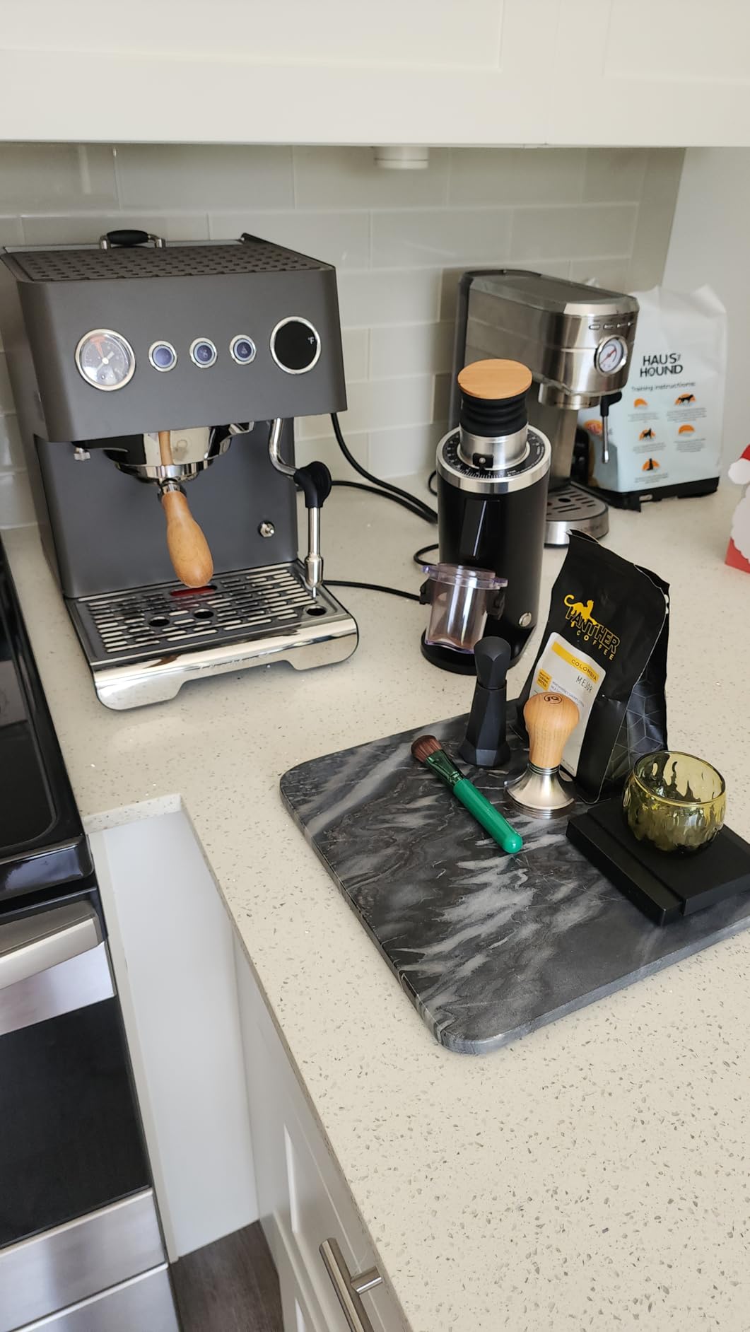 Gemilai G3028A Espresso Machine, 15 Bar Professional Coffee Maker with Adjustable Pressure & Automatic Milk Frother, Dual PID & 550ml Boiler, 57oz Tank, Stainless Steel for Cappuccino, Latte Grey customer photo 1